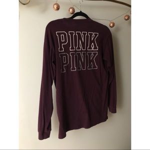 Long Sleeve Pink Campus Tee